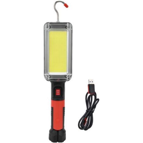 Tragbare 20-W-LED-Arbeitsleuchte, wiederaufladbare magnetische Arbeitsleuchte mit Haken, ideal für Camping und Reparaturen im Freien (1/4)