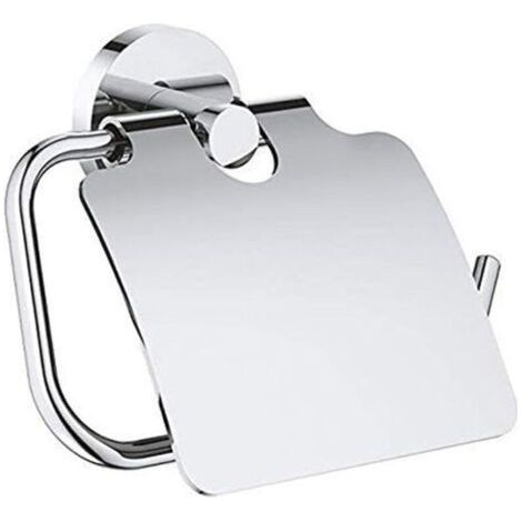 Toilet paper holder with dust cover, pierced wall installation, American style (1/4)