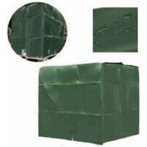 Bâche Réservoir IBC - Couverture Protection UV Anti-Pluie pour Cuve 1000 L - Polyester 210D - Dimensions 120x100x116 cm - 1 Pièce (1/4)