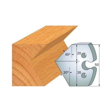 JEU DE 2 FERS PROFILES ACIER HT.50MM N°272