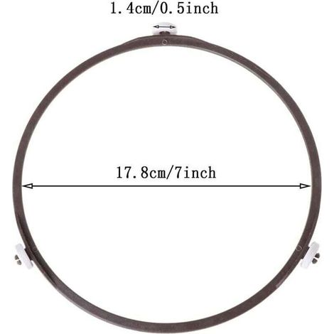 Support Plateau Tournant Four à Micro-ondes 17,8 Cm De Diamètre 1,4 Accessoires Micro Ondes Universel Anneau Pour En Verre
