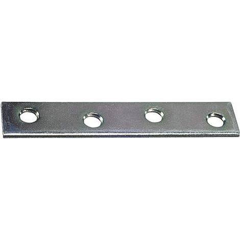 Plaque de raccord avec vis zingue L :  50 mm Emballage 4 pieces