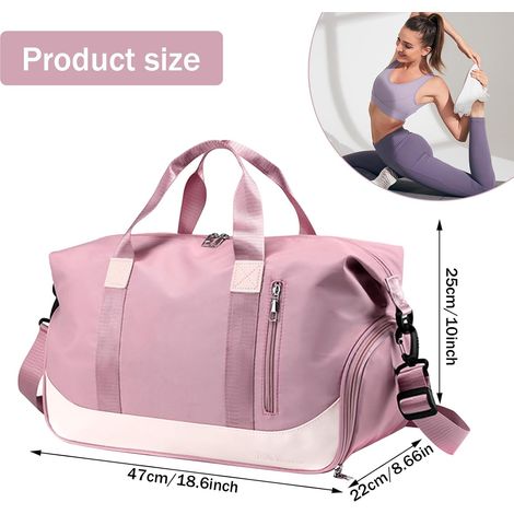 Borse da viaggio per uomo e donna con scomparti separati per liquidi e asciutti, borsa sportiva grande, borsa per scarpe, borsa da palestra, borsa a tracolla, borsa da cabina per escursionismo, campeg