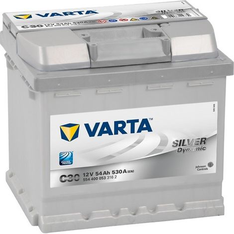 VARTA AUTOMOTIVE DYNAMIC SLI (C30) 12 V 54 AH 530 A - BATTERIE HUMIDE POUR VOITURE AVEC ÉQUIPEMENT STANDARD ET SANS SYSTÈME DE D