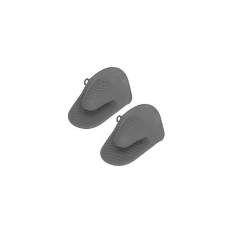 Lot de 2 de Cuisine en Silicone, Résistants à la Chaleur, Mini- de Four épaissi, Anti-brûlure, de Cuisine, Manique pour Cuisine, Cuisson, Cuisson (Gris) (1/5)
