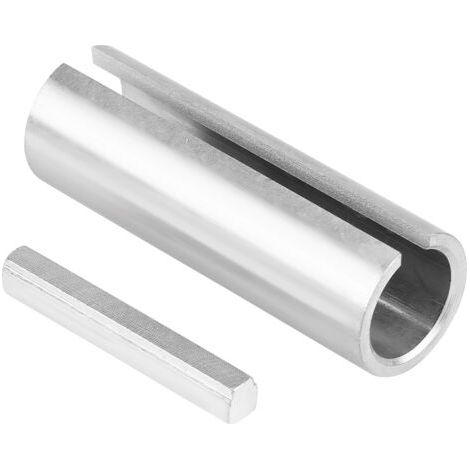DEESSE SHOP-Adaptateur de Manchon de Vilebrequin de 3/4 Pouce à 1 Pouce avec clé à Pas Adaptateur de Manchon de Vilebrequin en Acier argenté pour Poulie de Moteur à Essence. (1/5)