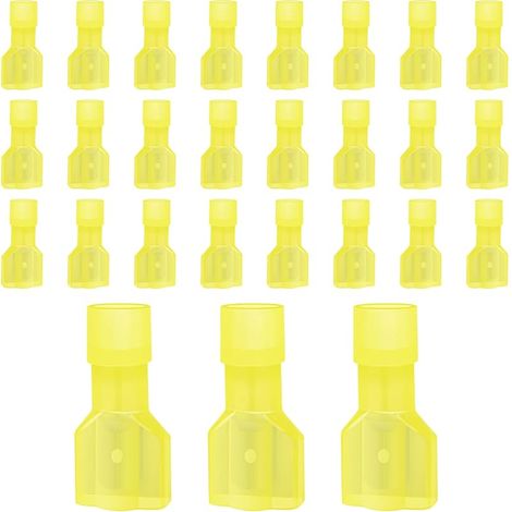 Lot de 60 cosses de câble isolées, connecteurs en nylon 12-10 AWG, connecteurs plats pour voiture (1/5)