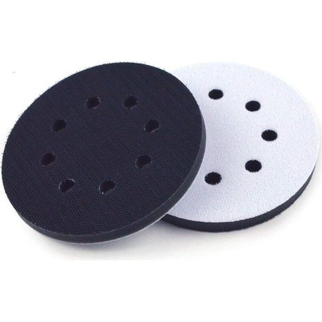 pair Lot de 2 tampons tampons à 8 trous, tampons tampons doux en velours auto-adhésifs, adaptés aux disques de polissage incurvés