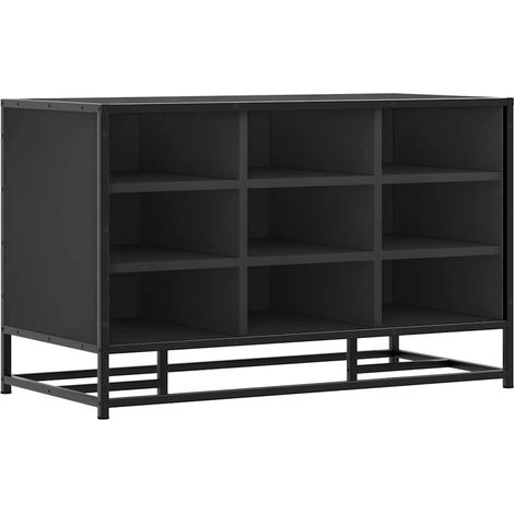 Maison Exclusive - Schuhbank Schwarz 84x40x53,5 cm Holzwerkstoff