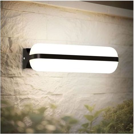 20W LED Applique Murale Intérieure/Exterieur , Éclairage Par le Haut et Par le Bas Luminaire Extérieur, 6000K IP65 Etanche Lampe Exterieur Murale Applicable Balcon Couloir Cave Jardin WC (1/5)