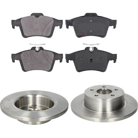 KIT FRENI POSTERIORI compatibile con FORD C-MAX (DXA/CB7, DXA/CEU) - DISCHI + PASTIGLIE OEM: FDB1931 / 18135 /SOSTITUZIONE DIRETTA/BASSA POLVERE/SILENZIOSO
