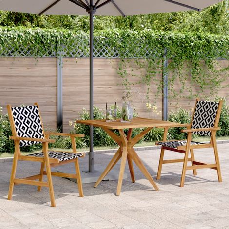 Set da Pranzo per Giardino 3 pz in Legno Massello di Acacia vidaXL (1/5)