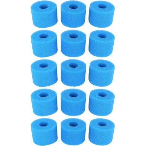 15 Pcs pour Pure Spa Cartouche Filtrante En Mousse RéUtilisable / Lavable pour Spa Type S1 (1/2)