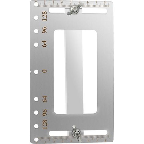 Poinçon localisateur inox – Pour poignées porte meuble – Guide perçage avec échelle – Tiroir et armoire