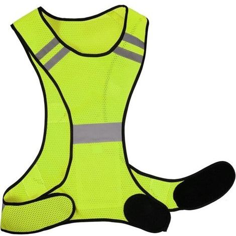 Gilet Réfléchissant Haute Visibilité - Femme et Homme - Respirant - Leger - Veste Fluo de Securite pour Running, Vélo,Irisfr (1/5)
