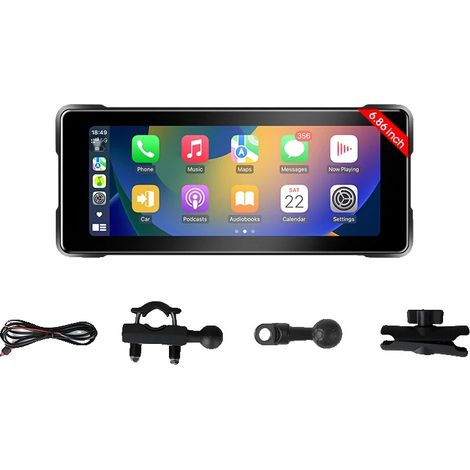 GPS per moto, CarPlay wireless, registrazione con doppia telecamera, nessun DVR, nessuno (1/2)