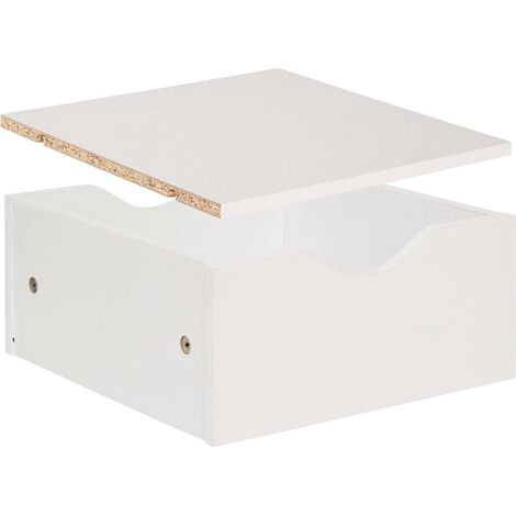 Tiroir et Tablette pour étagère Coloris Blanc 31 x 31cm Mix n' modul (1/5)