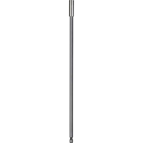 1 - Porte-embout - Accessoire perceuse - Aimant permanent - Acier inoxydable - Pour visseuses Bosch Milwaukee Dewalt - Argent - 30 cm (1/3)