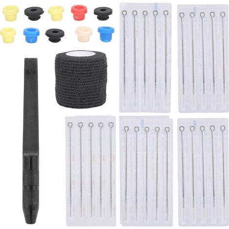 Kit accessoire tatouage : bande élastique, aiguille stylo portable, œillets ensemble. (1/5)