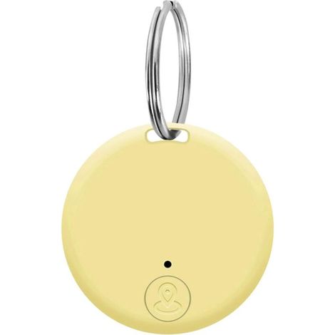 Localisateur de clés Bluetooth intelligent, traceur GPS, portée de 15 m, adapté aux enfants, animaux, chats, motos, bagages, smartphones (jaune) (1/5)