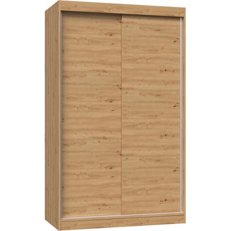 Armadio scorrevole moderno da 120 cm in rovere artigianale: perfetto per la camera da letto o la cabina armadio (1/5)
