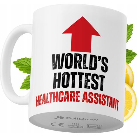 Lustige Tasse für Pflegehelfer/innen – Kaffee- oder Teetasse mit witzigem Textdesign – ideal für Geburtstage, Namenstage, Feiertage und besondere Anlässe. Hochwertige Tasse für Zuhause, Büro und Arbei