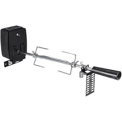 Ensemble de brochettes pour barbecue en acier inoxydable 2025, broche à rôtisserie de 106 cm avec moteur Réf. : 7946 (1/5)