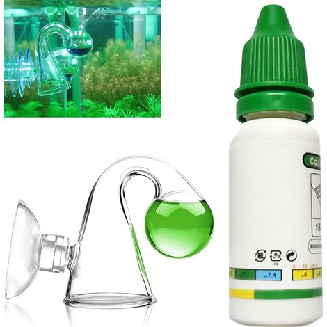 Test Co2 Aquarium,Testeur de CO2 pour Aquarium,Surveillance Fiable du CO2,pour aux Aquariums d'eau Douce et Réservoirs Plantés (1/5)