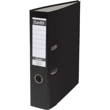 Klassischer A4-/75-mm-Ordner, schwarz – BANTEX (1/4)