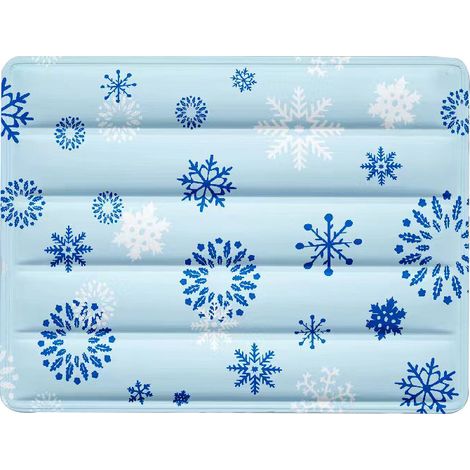 Tapis rafraîchissant pour animaux, coussin de couchage rafraîchissant pour animaux, tapis de sol doux et réutilisable, lavable pour temps chaud 3040cm (1/5)