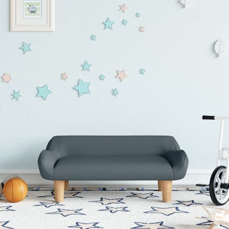 Canapé pour enfants,Canapé de Salon,Fauteuil Club gris foncé 70x40x24 cm tissu DGBDF429439 (1/5)