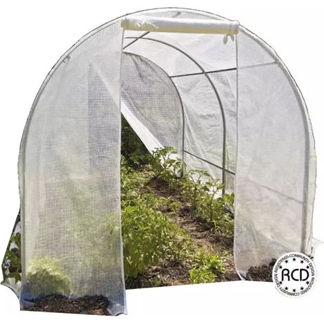 telo di ricambio verdemax per serra siberia in pe rinforzato trasparente 200x300x175 cm