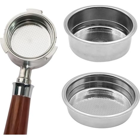 1 Filtre à Café Acier Inoxydable, 51mm 53mm 58mm, Réutilisable pour Machine Expresso, Profondeur 18mm 25mm (1/5)
