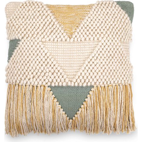Cuscino in stile boho Bali - Copertura e riempimento inclusi - Precansa Multicolore