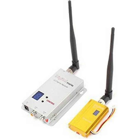 Émetteur AV sans fil 8 canaux 1,2 GHz/émetteur/récepteur audio/vidéo TV combiné, compatible avec QAV250 RC(C) (1/5)