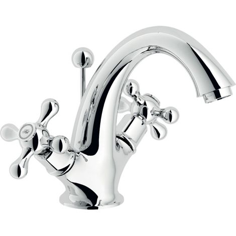 Rubinetto Lavabo Monoforo Nobili Grazia GRC5118/6CR con Finitura Cromo