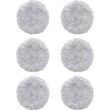 6 piezas de repuesto de paño de fregona lavable para HOBOT 168/188 Robot limpiacristales almohadillas de fregona de microfibra accesorios reutilizables, modelo: Gris 6 PCS -, de DEBUN (1/4)