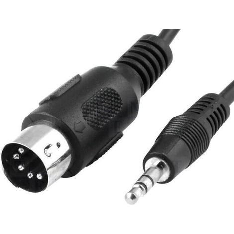 Cable DIN 5broches vers Jack 3.5mm - Longueur 1.2m (1/2)