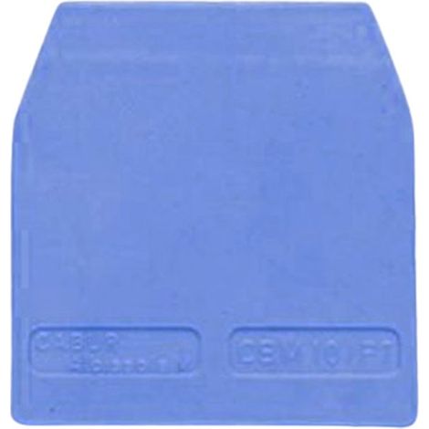 Piastrina terminale per morsetto colore Blu spessore 1,5mm