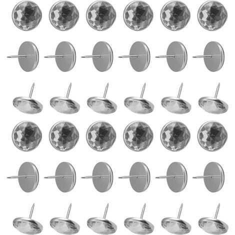 50 punaises décoratives en acrylique pour canapé, design polyvalent et finition brillante, idéales (1/5)