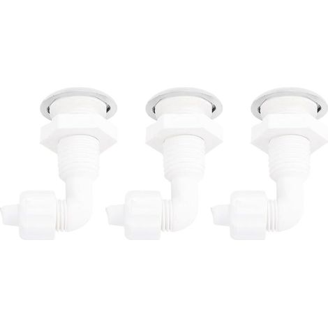 Lot de 3 buses d'air Twisting Bow Bulle d'air en PVC robuste Buse de massage à jet d'air pour piscine (1/3)