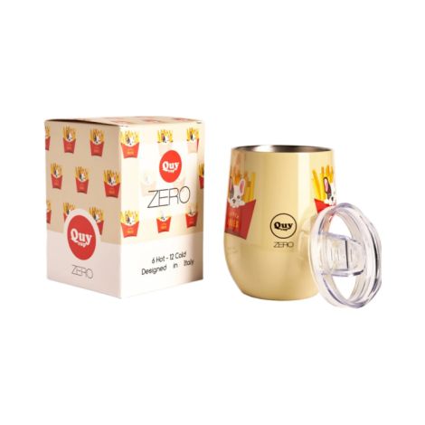 Tazza Termica Patatine Fritte 300ml Beige QUY CUP