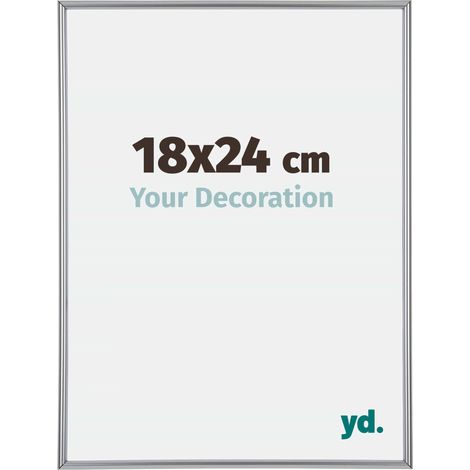 yd. - Cadre photo 18x24 - Argent Brillant - Plastique - Annecy