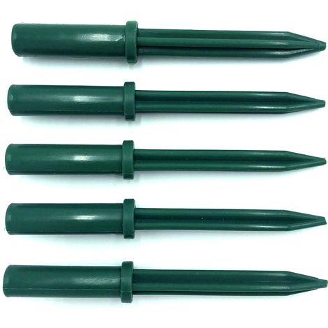 Spiked Tube Feet / End Spikes - Attach to Metal/Alu Tubing for Easy Staking in Ground (Ø16mm, pack 5)