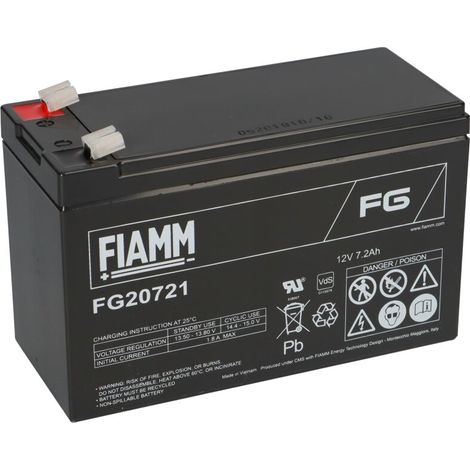 Batteria al piombo ermetica 12V 7,2Ah - Fiamm  FG20721