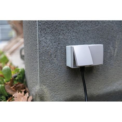 PRISE DOUBLE 2P+T IP55 HORIZONTALE BICOLORE OROK (1/5)