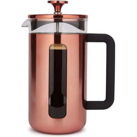 LA CAFETIERE Pisa - Kaffeemaschine de Edelstahl, acht Tassen, Kupfer, Geschenkbox de Geschenk