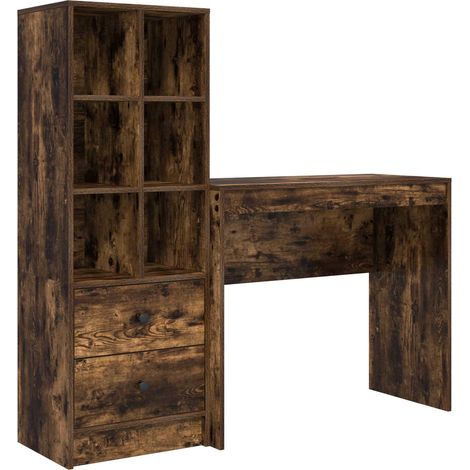 Maison Exclusive - Schreibtisch mit Schubladen mit Regal 2 pcs Ge