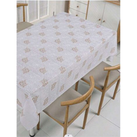 TOVAGLIATO RICAMATO BEIGE CC2416 H 140 - 20 Metri lineari