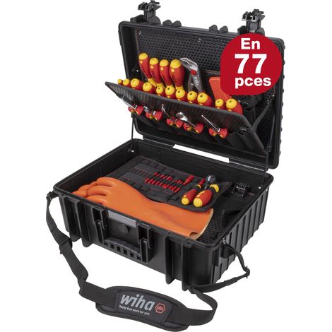 Wiha Jeu coffret à outils XL eMobility, 77 pièces - 44198
